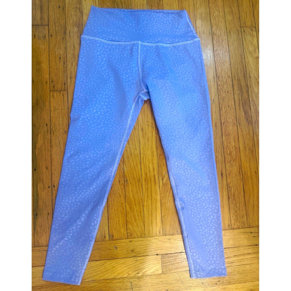 Beyond Yoga Spot On High Waisted Midi Leggings Lavender Foil Spot Print Size M